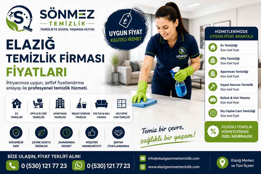Elazığ-Temizlikçi-Kadın-Hizmeti